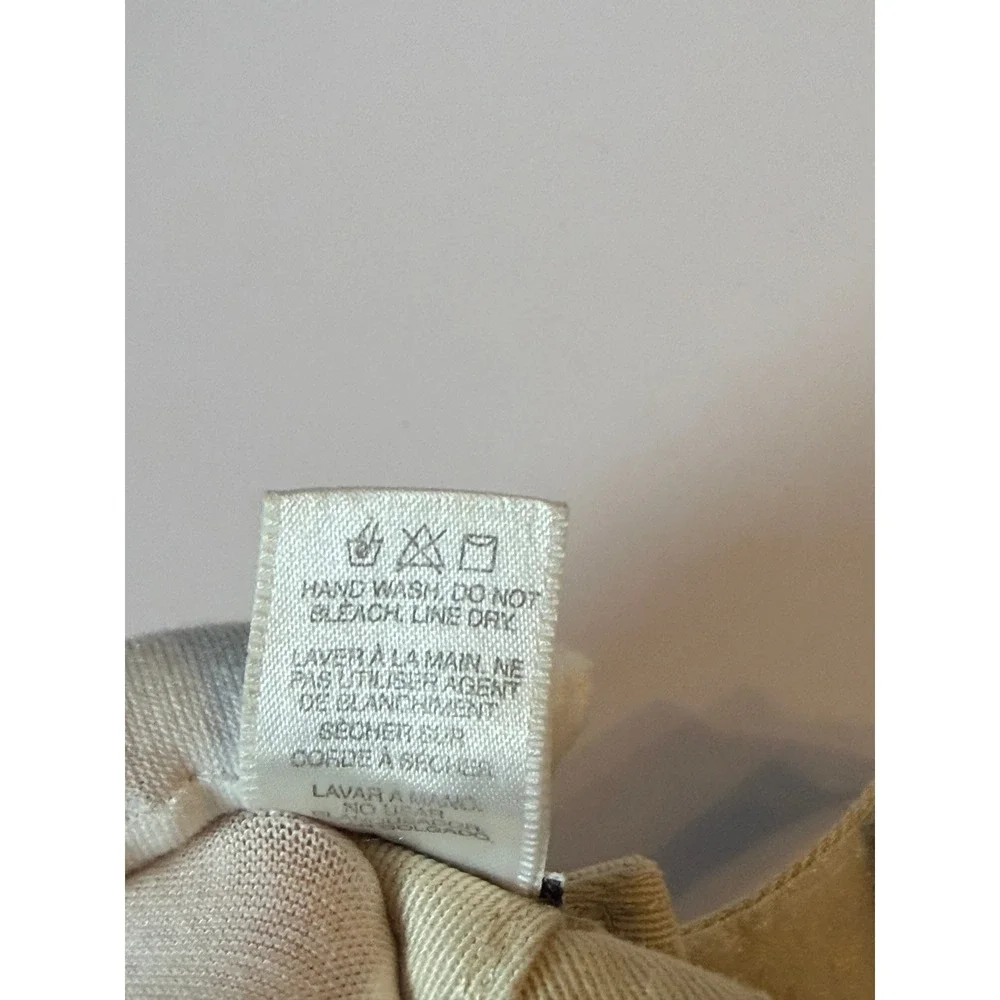 Adidas Golf Visor Hat Cream Khaki Adjustable Cotton Embroidered Logo Unisex